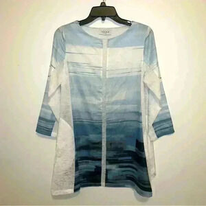 Women’s Terra by SJ Apparel Art to Wear Skyscape Tunic Top Mixed Media Small